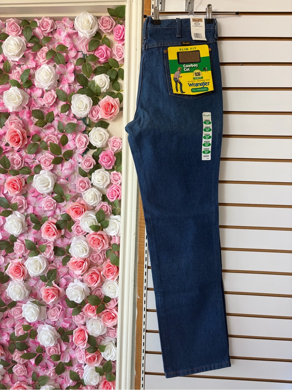 Wrangler Slim Fit Cowboy Cut Blue Jeans